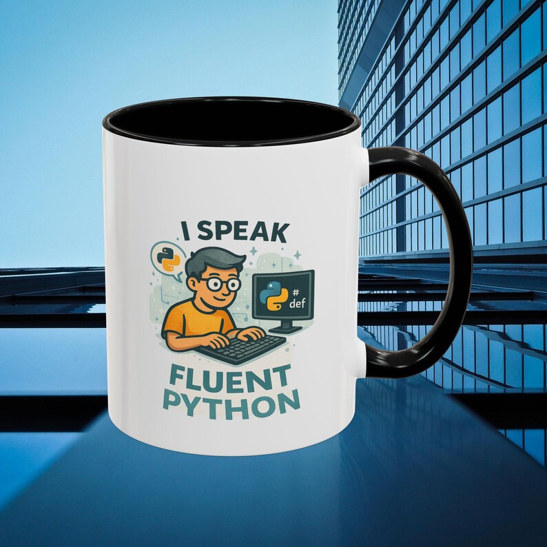 Python Mug | I Speak Fluent Python Coffee Cup | Programmer Gift image 2