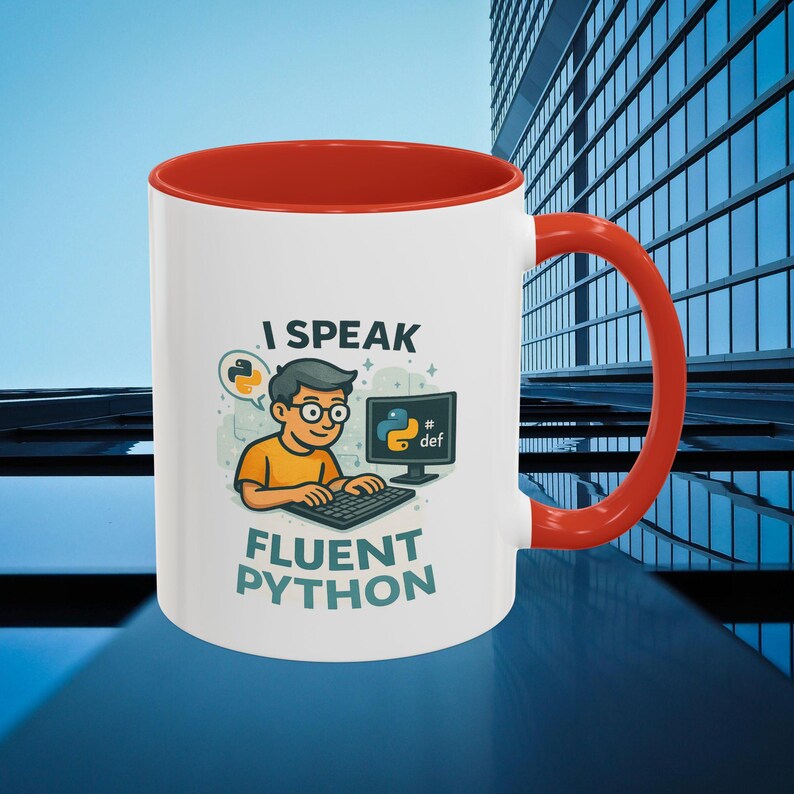 Python Mug | I Speak Fluent Python Coffee Cup | Programmer Gift image 5