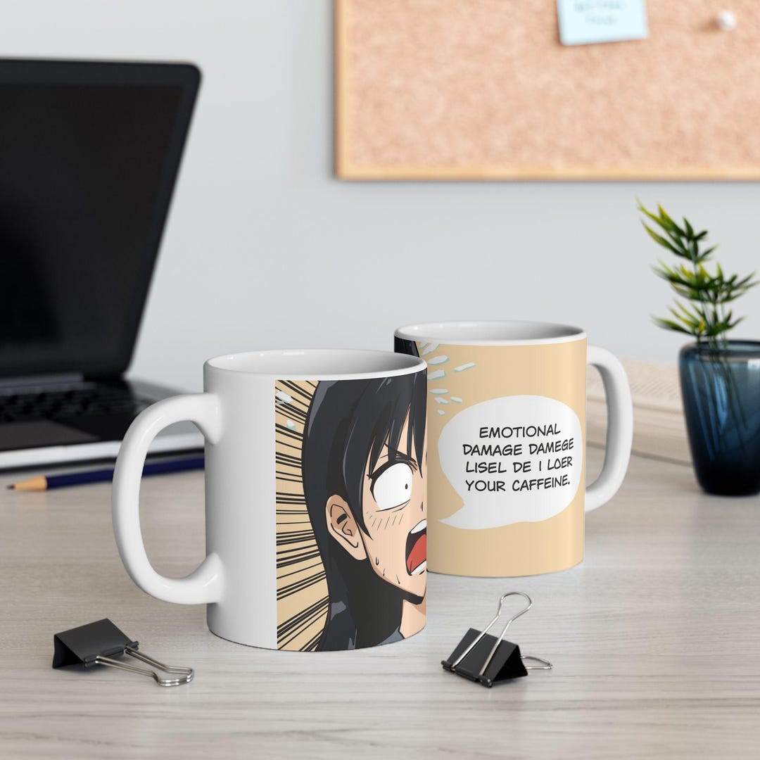 Anime-inspired Ceramic Mug for Coffee Lovers, Fun Gift for Gamers ...