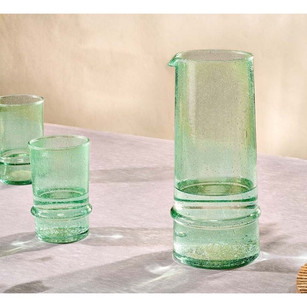 Glass Aqua Bubble Carafe