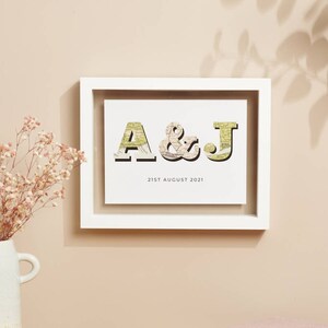 Initials de carte vintage personnalisés Imprimer