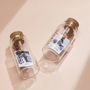 Personalised Mini Photo And Message In A Bottle