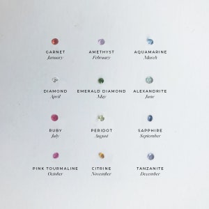 Square Textured Confetti Birthstone Stud Earrings image 6