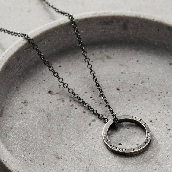 Sterling Silver Lia Circle of Life Infinity Personalised Necklace | Bloom  Boutique