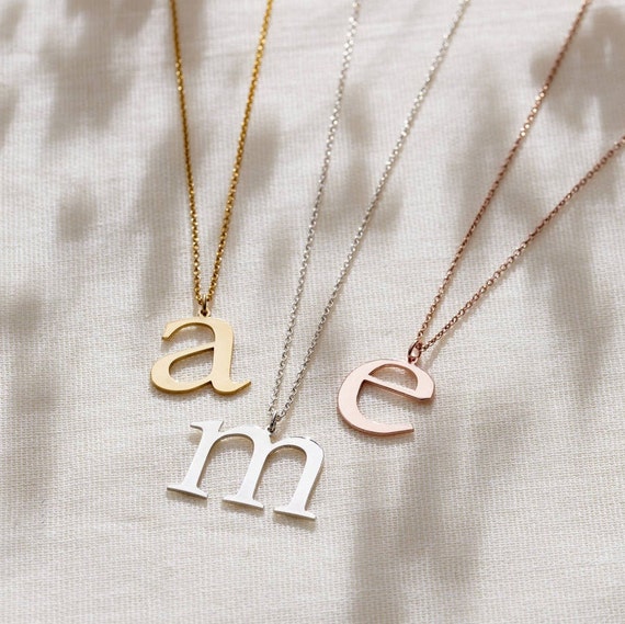 Extra Large Sideways Initial Necklace-Alexis / Schitt's Creek – Be  Monogrammed