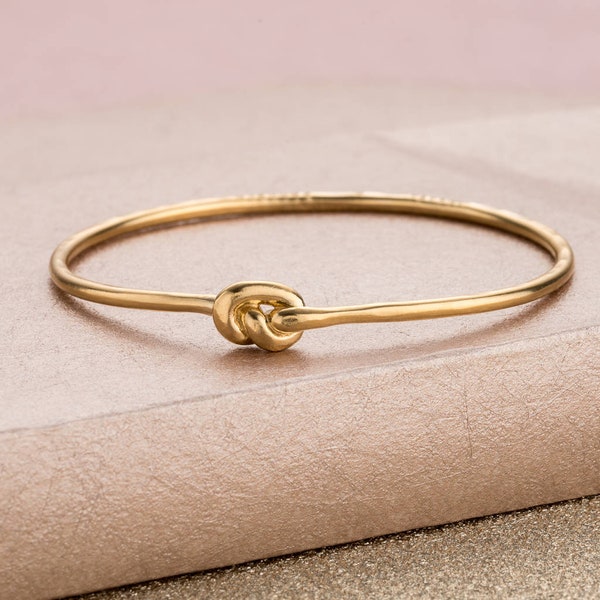 Personalised 'Tie The Knot' Bangle   | birthday gift | handmade | gift for women