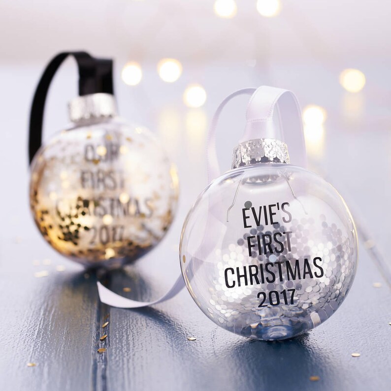 1st christmas baubles