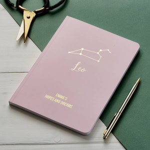 Personalised Star Sign Constellation Notebook image 3