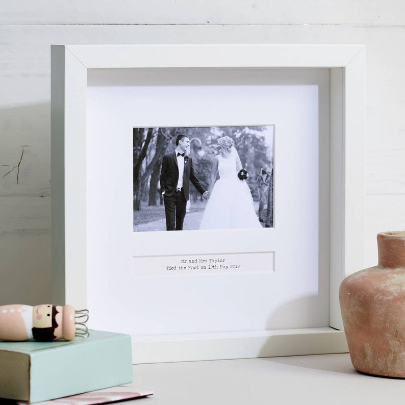 Personalised Wedding Day Frame birthday gift handmade gift for women image 2