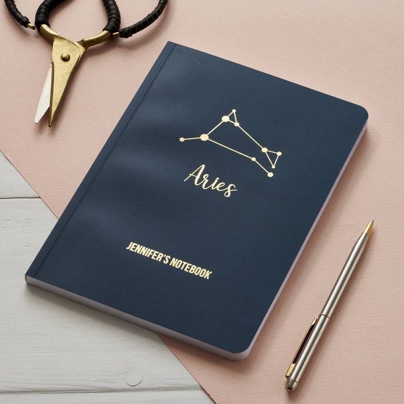 Personalised Star Sign Constellation Notebook image 4