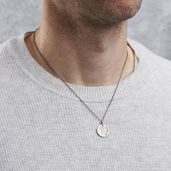 Mens personalised best sale necklace