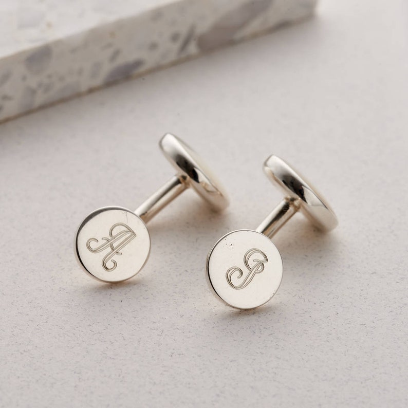 Personalised Mother Of Pearl Cufflinks birthday gift handmade gift from wife Perfect gift for groom image 4