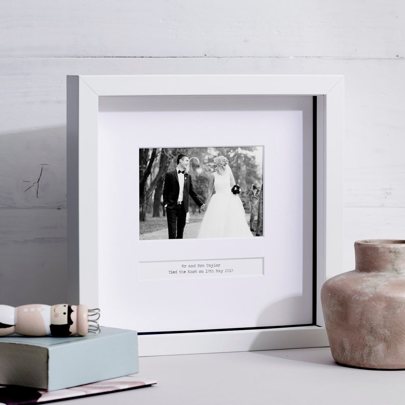 Personalised Wedding Day Frame birthday gift handmade gift for women image 1