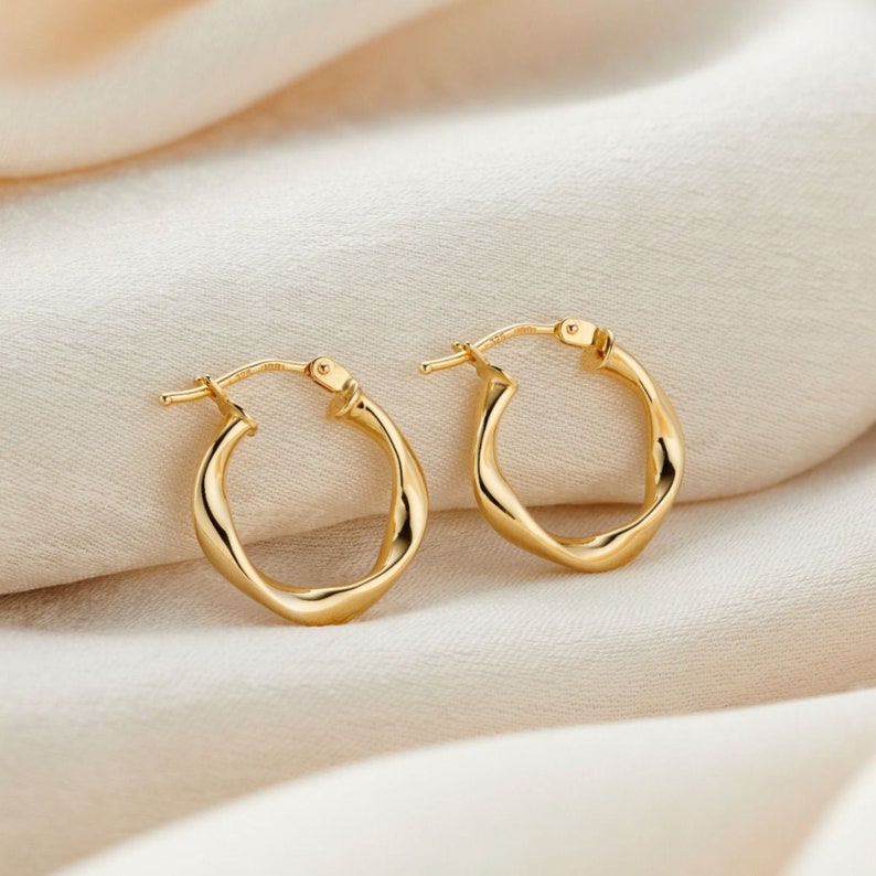 9ct Gold Twisted Hoop Earrings Organic Yellow Gold Jewelry Etsy 9ct-gold-twisted-hoop-earrings-organic-yellow-gold-jewelry-etsy