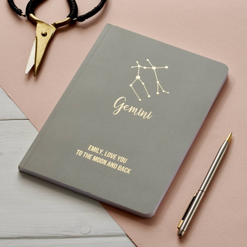 Personalised Star Sign Constellation Notebook image 9