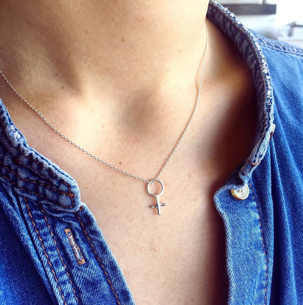 Silver Venus Necklace Etsy