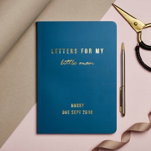 Carnet de notes personnalisé pour nouveau père en feuille d'or | cadeau d'anniversaire | fait main | cadeau pour homme