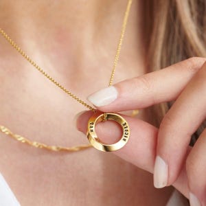 Personalised Mobius Necklace | Birthday | Handmade | Anniversary