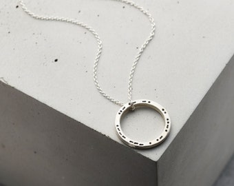 Personalised Morse Code Circle Necklace  | birthday gift | handmade | gifts for men|