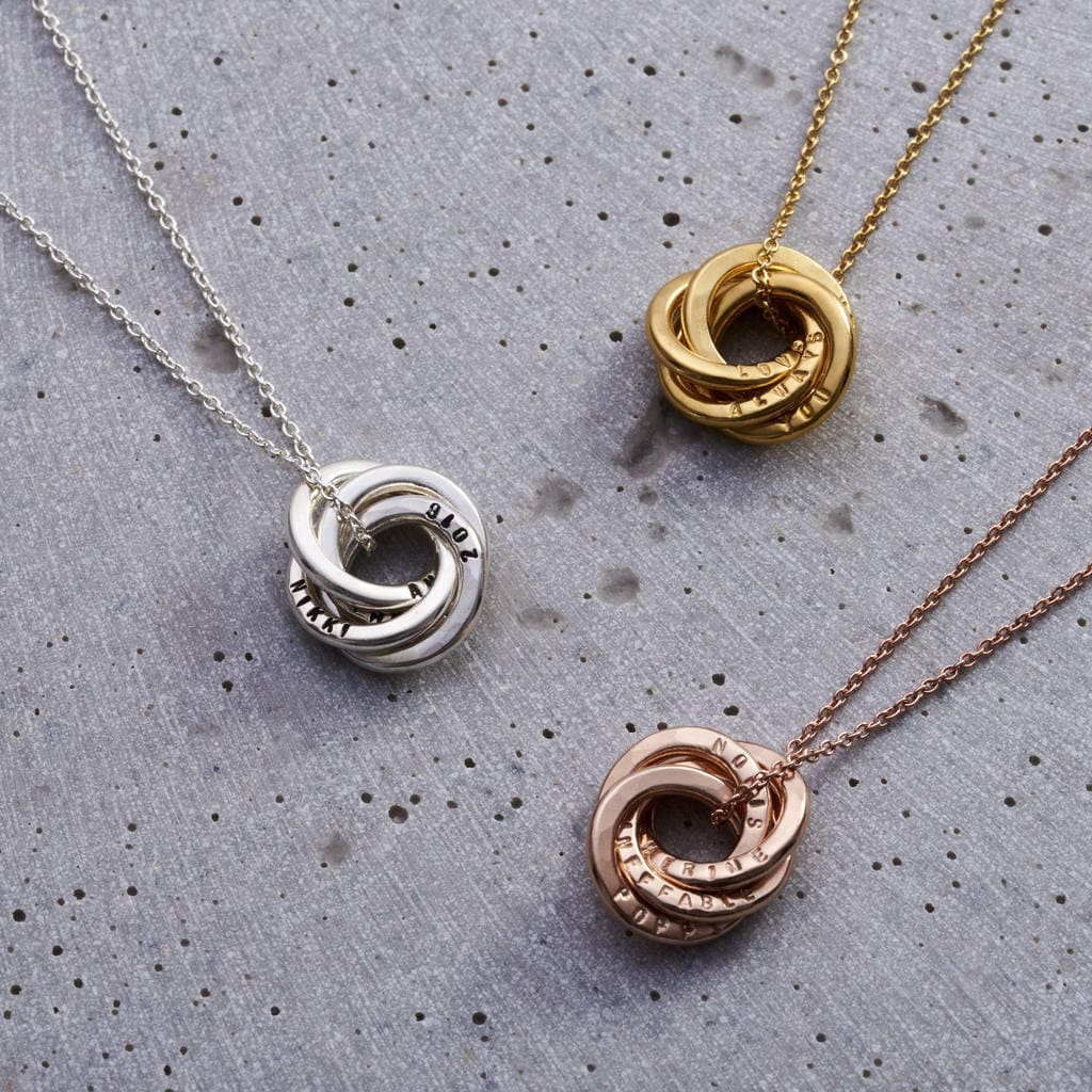 Personalised Russian Ring Necklace By Posh Totty Designs |  notonthehighstreet.com