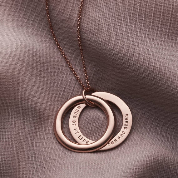 Personalised Silver Double Link Necklace with Diamond – Honey Willow -  handmade jewellery