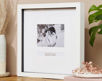 Personalised Gold Foil Wedding Day Frame | Wedding Gift |