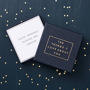 Personalizzato '10 cose che amo…' Scatola proposta//regalo di compleanno/fatto a mano/regalo per le donne