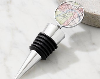 Personalised Vintage Map Bottle Stopper