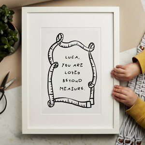 Personalised New Baby Nursery Print image 4