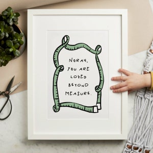 Personalised New Baby Nursery Print image 1