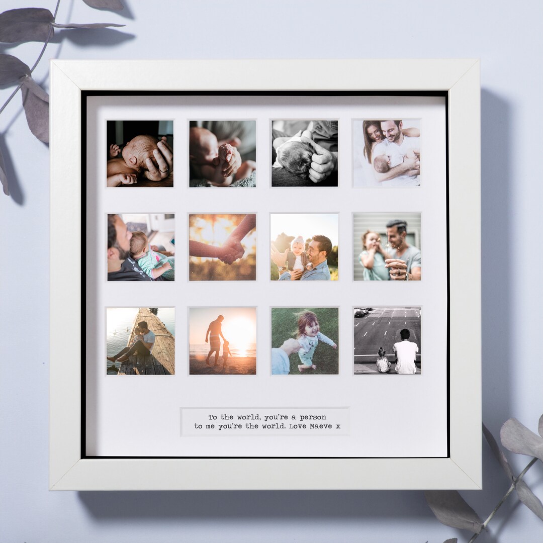 Personalised Father's Day Photo Frame Birthday Gift Handmade Gift for Women Men Etsy