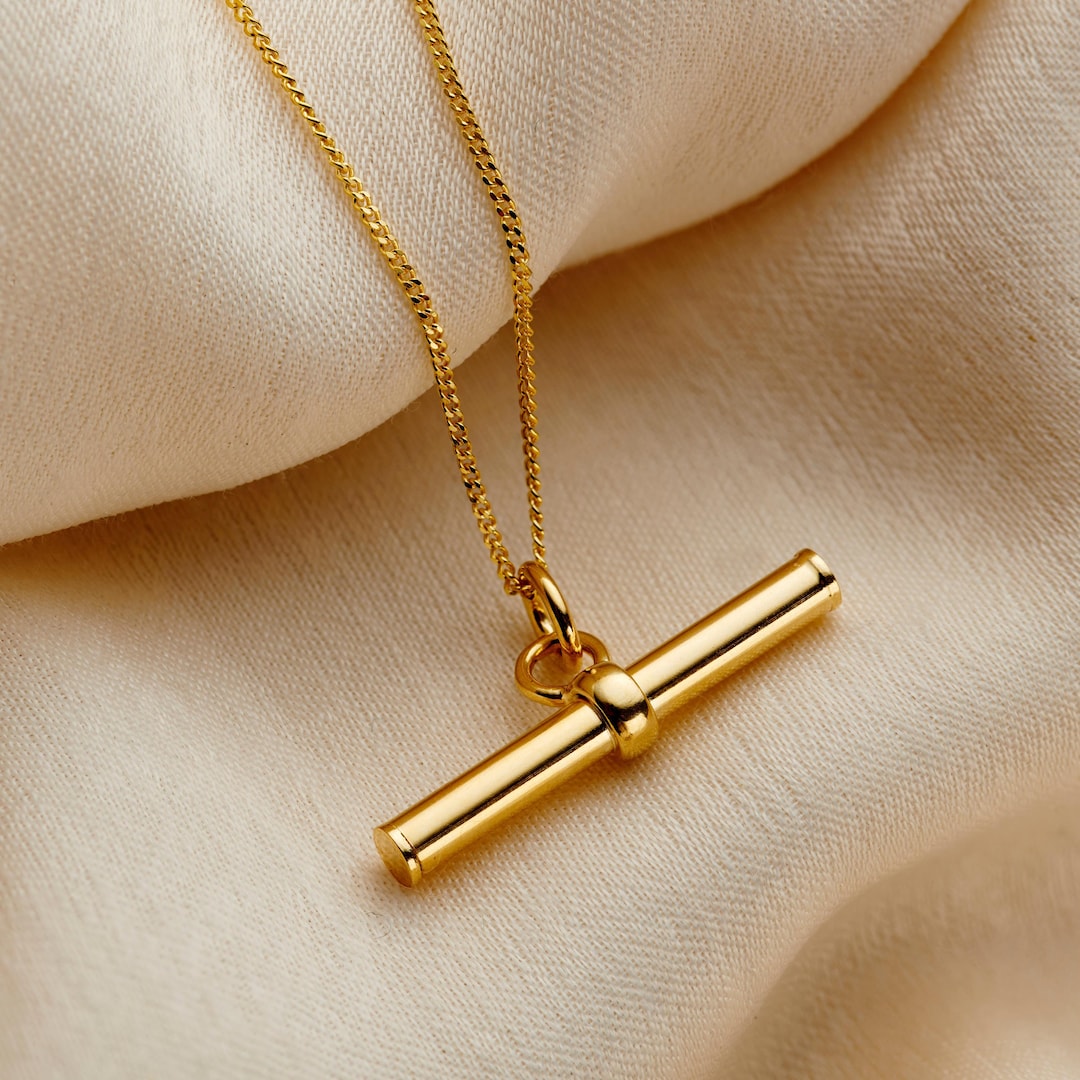 Tilly Sveaas Bar Necklace For Him Necklace Chain Gold Rectangle