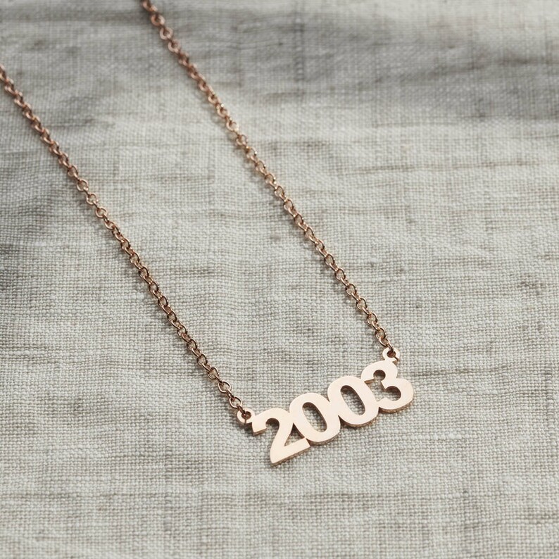 Retro My Year Necklace image 3