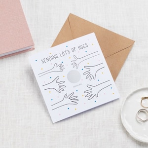 Envoi personnalisé de câlins Carte à gratter