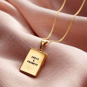 Personalized Book Locket Necklace: Sterling Silver &#39;Our Story&#39; Photo Keepsake