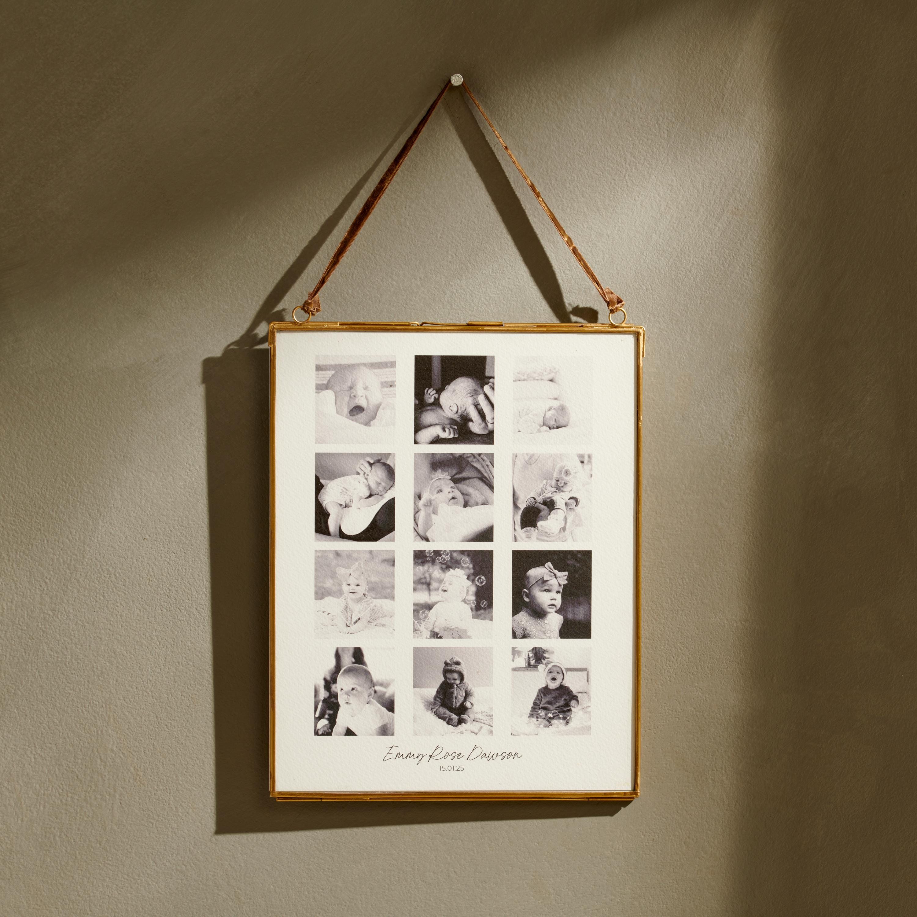 Personalised Baby First Year Photo Frame: Baby 1st Birthday Gift - Etsy