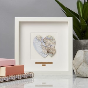 Personalisierte Doppelherzkarte Bild |   | Geburtstagsgeschenk | Handarbeit | Geschenk für Frauen