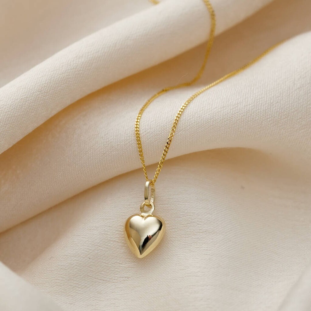 9ct gold heart charm deals