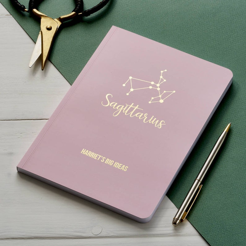 Personalised Star Sign Constellation Notebook image 8