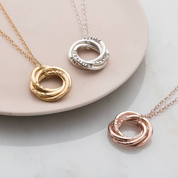 Russian ring necklace 14k gold best sale