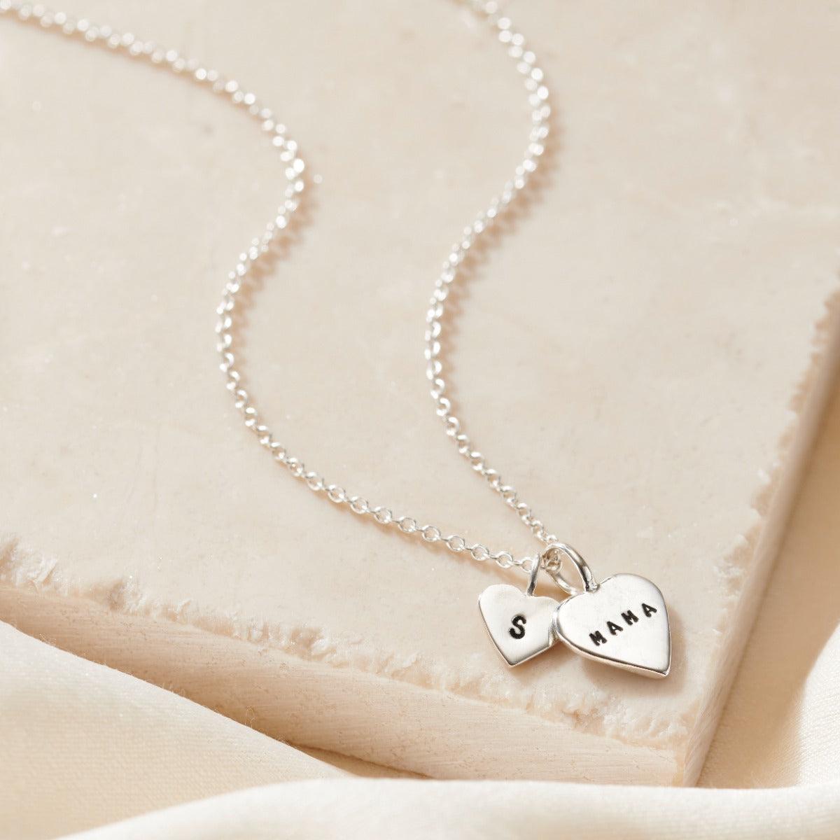 BAMOER Collana con ciondolo a forma di cuore per madre e figlia in argento sterling 925 per donne, regalo di compleanno per la festa della mamma, gioielleria raffinata acquista in modo economico