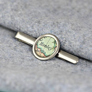 Gepersonaliseerde vintage kaart stropdas dia | | verjaardagscadeau | handgemaakt | cadeau voor mannen