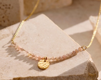 Personalised Natural Semi Precious Beaded Necklace