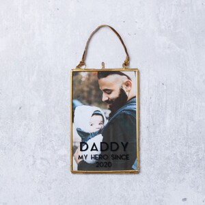 Personalised Father&#39;s Day Brass Photo Frame