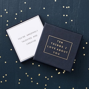 Casella di messaggio personalizzata "10 cose che amo..."/ regalo di compleanno perfetto/ fatto a mano/ regalo per le donne