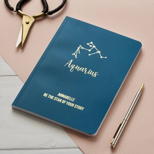 Personalised Star Sign Constellation Notebook image 2