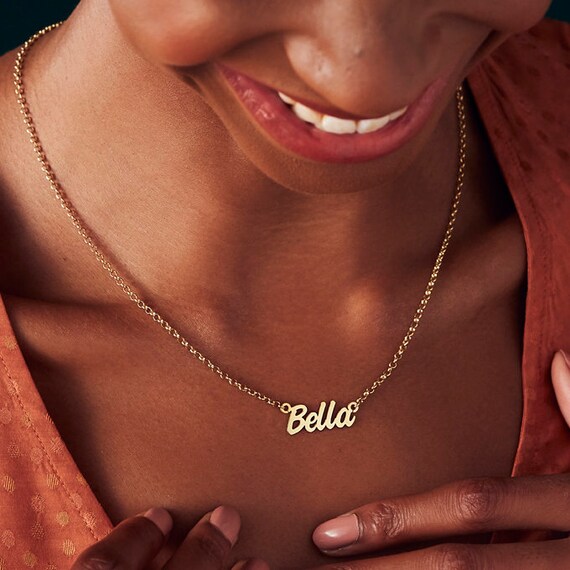 Personalised name cheap chain necklace