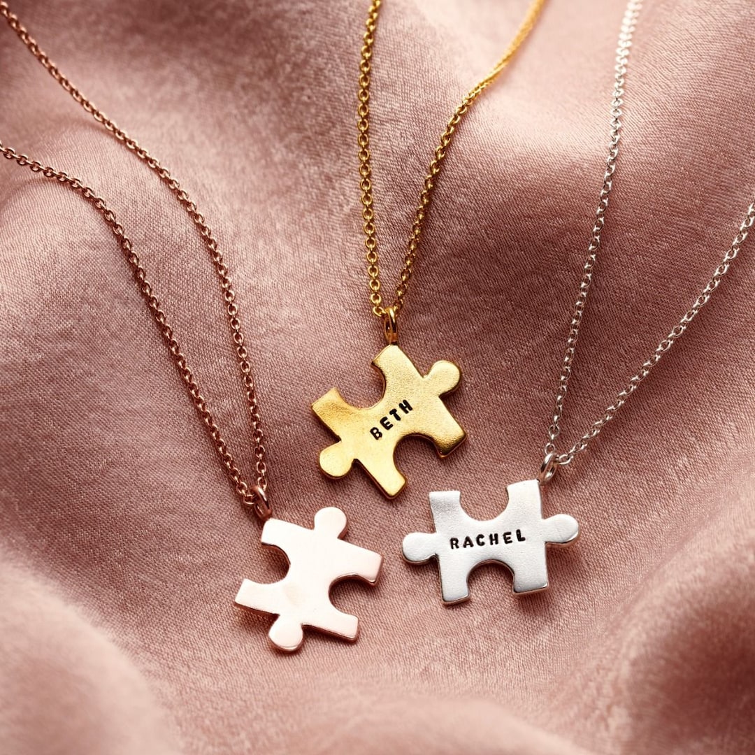 Personalised puzzle necklace discount