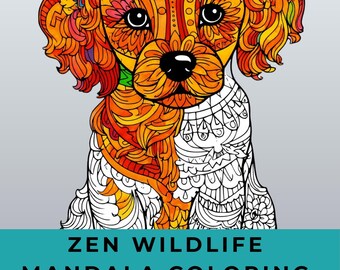 Mandala Animals Coloring Book – Zen Wildlife Designs for Adults
