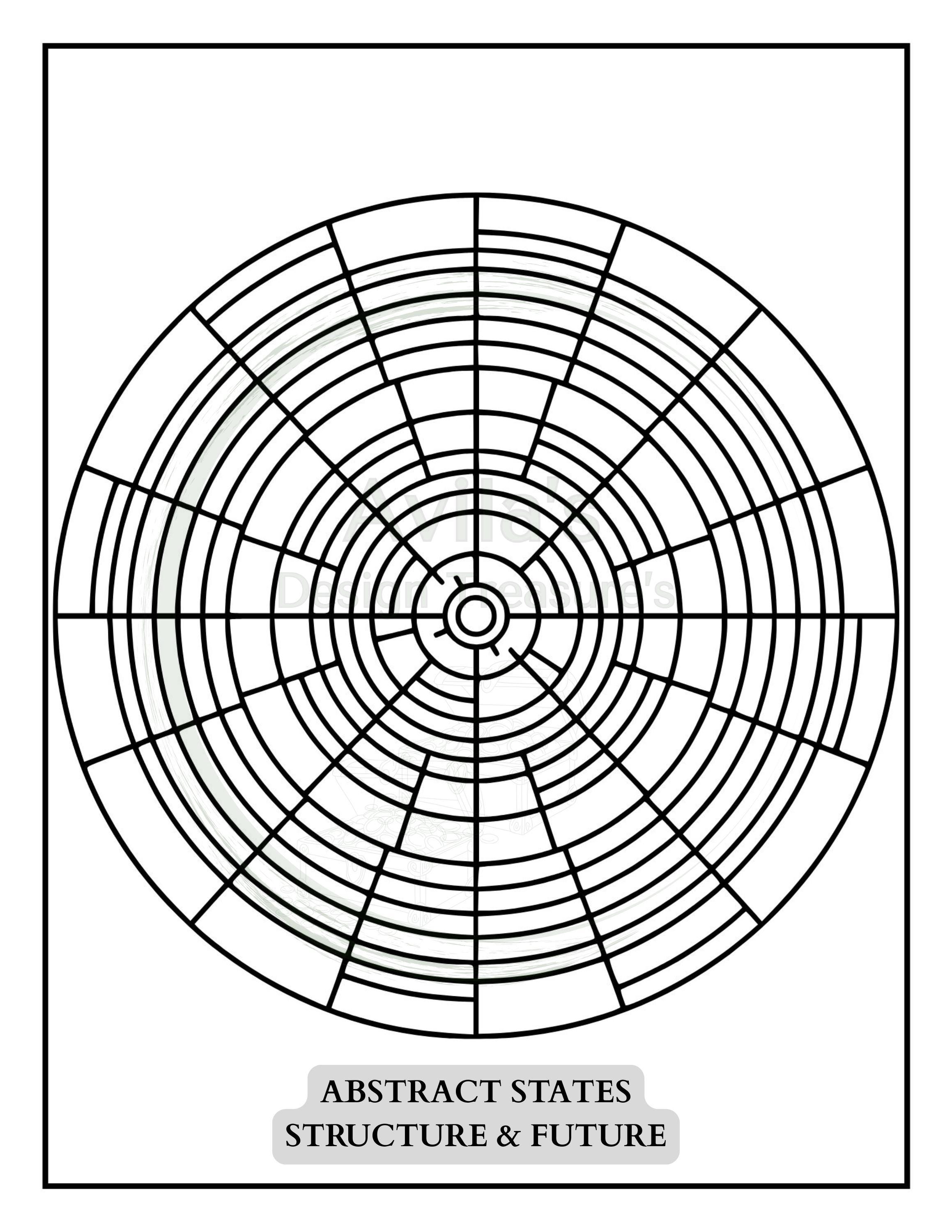 Abstract States Coloring Book Bundle • Flow State, Earth Elements ...